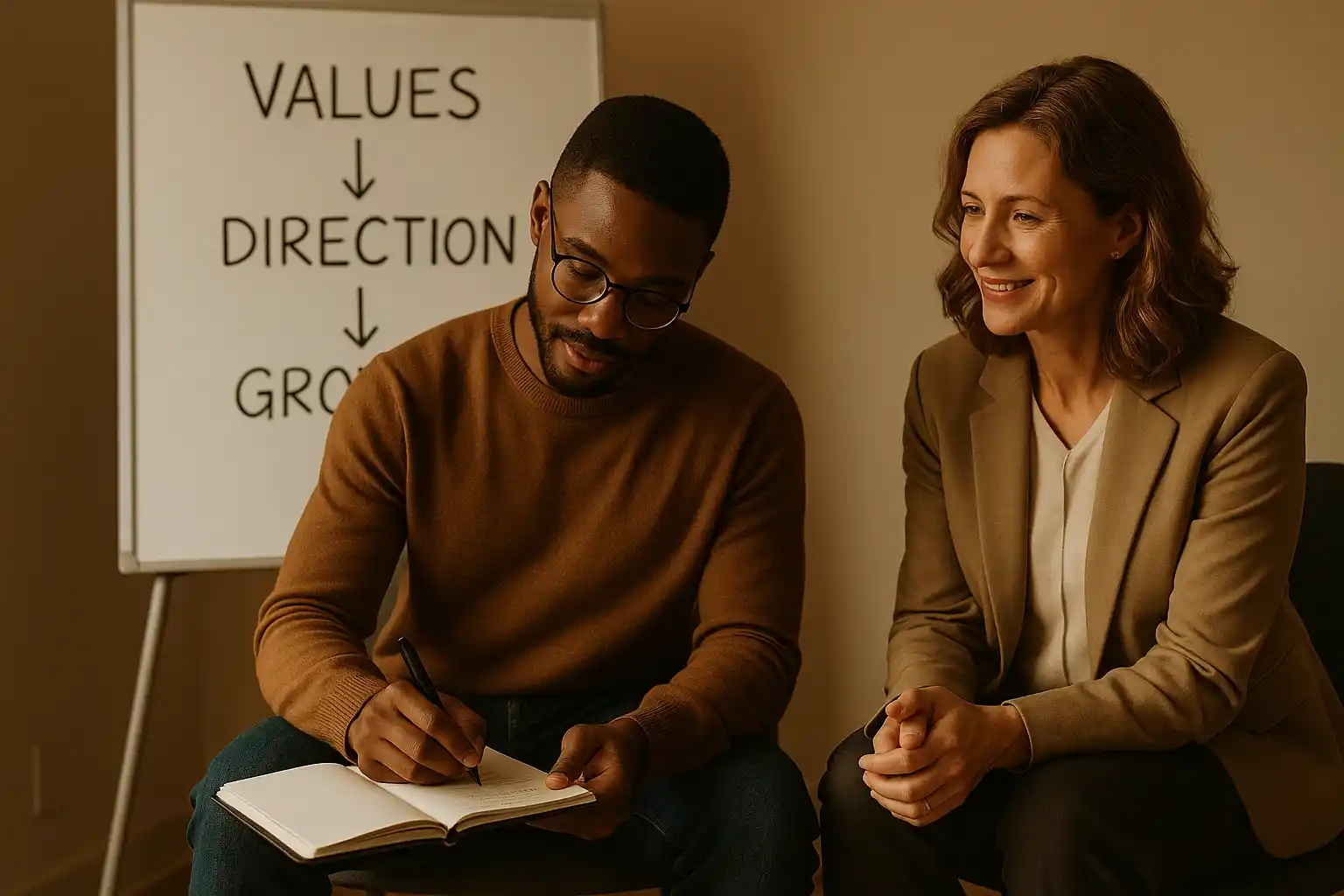 One-on-one career coaching and goal setting Personal career coaching session in South Africa