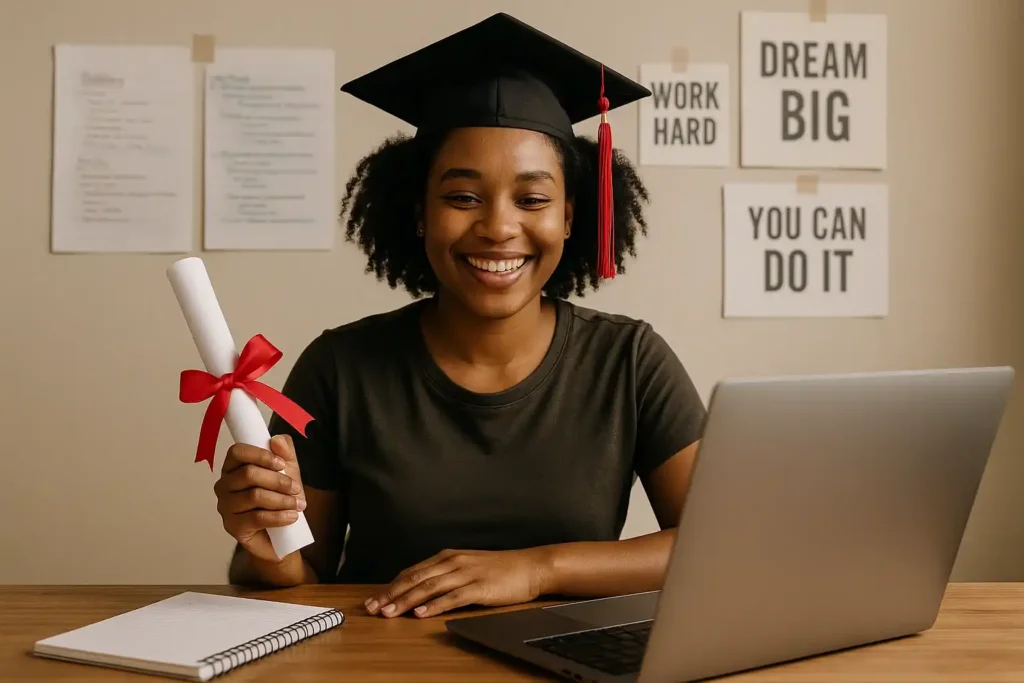 South African graduate preparing for their first job interview