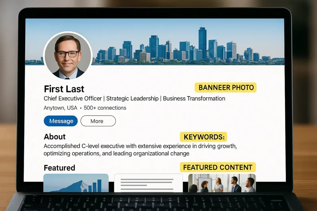 LinkedIn optimisation for executive CV